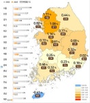 지난해 전국 땅값 0.82% 상승…15년만에 최저 상승률