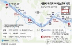 [그래픽] 서울시 한강 리버버스 운항 계획