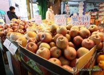 설 앞둔 과일가게