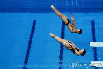 김수지, 이재경과 호흡한 싱크로3ｍ 3위…세계선수권 3번째 메달