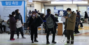 외래 환자로 분주한 병원