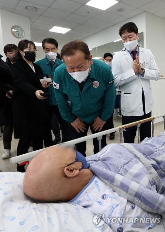 원주의료원 방문한 이상민 장관