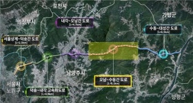 경기북부 동-서 연결 남양주 오남∼수동 8.1㎞ 개통