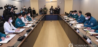 한덕수 총리, 의사 집단행동 관련 중앙보훈병원 방문
