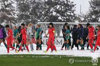 첫 경기 패배한 U-20 여자 축구 대표팀