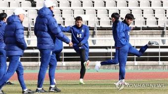 생애 첫 국가대표 발탁돼 훈련 임하는 주민규