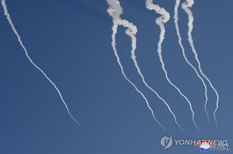 북한 김정은, 초대형방사포 사격훈련 지도