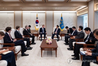 윤석열 대통령, 다우든 영국 부총리 접견
