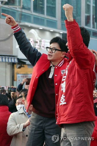 한동훈 양산서 '낙동강벨트 승리 다짐'