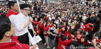 광진구 지원유세 나선 한동훈 위원장