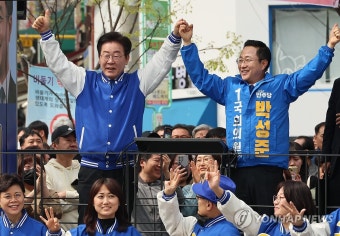 이재명 대표, 박성준 후보 지원유세