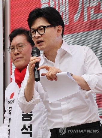 한동훈 위원장, 이천 유세