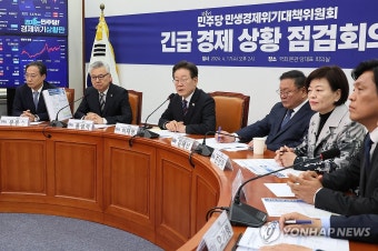 이재명 대표, 긴급 경제 상황 점검회의 발언
