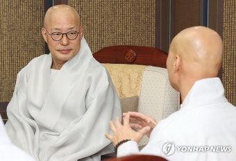 '뉴진스님', 조계종 총무원장 예방