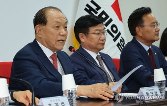 발언하는 황우여 비상대책위원장