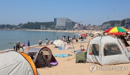 한여름 같은 을왕리해수욕장