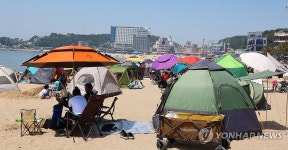 한여름 같은 을왕리해수욕장