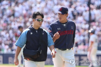 강판되는 롯데 선발 이민석
