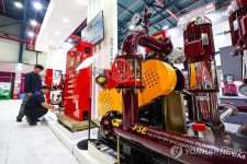 기계설비전시회에 전시된 소방 설비