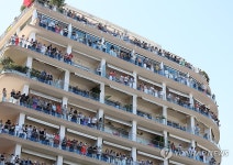 테라스에서 대회 관람