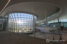 인천국제공항 제2여객터미널 확장 지역에 마련된 실외 정원