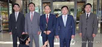 추경호 원내대표, 채상병 사건 신속수사 촉구 경찰청 방문