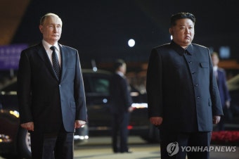 [북러 회담] 김정은과 초밀착 푸틴, 레드라인 넘는 반미연대 결속