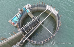 경남 남해군 지족해협 죽방렴