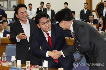 인사하는 한동훈-윤상현-원희룡