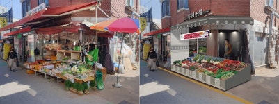 송파구, 풍납시장 현대화에 박차…판매대·간판 개선