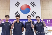 파리 올림픽 선전 다짐하는 태권도 대표팀