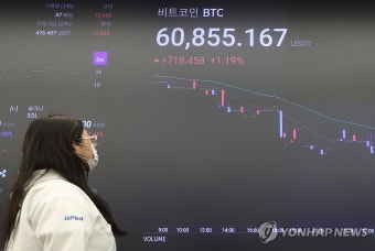 비트코인 한때 6만 달러 아래서 거래
