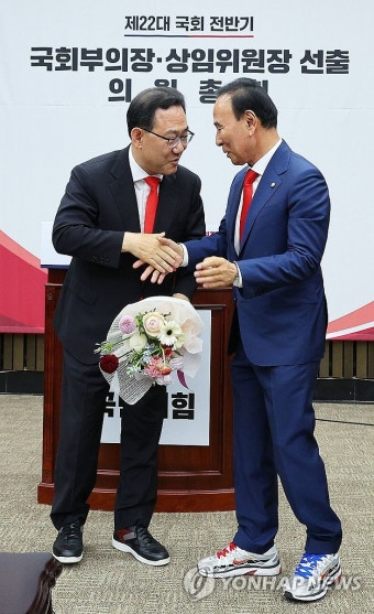 국회부의장 후보자로 선출된 주호영 의원