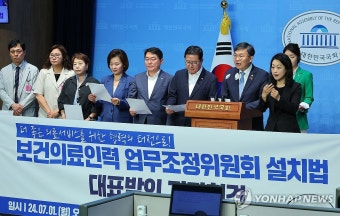 보견의료인력 업무조정위원회 설치법 발의