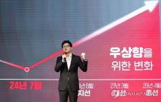 정견 발표하는 한동훈 후보