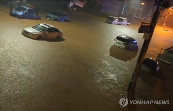 '한 시간 동안 111.5mm' 폭우 내린 서천, 침수 피해