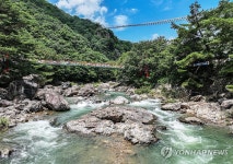 진안 운일암반일암 시원한 물살