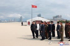 김정은, 원산갈마해안관광지구건설사업 현지지도