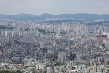 중랑전망대에서 바라본 서울 시내
