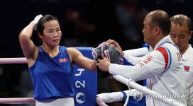 올림픽 준결승 마친 북한 방철미