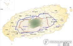 제주 한라산 중심 지하수 관리지역 전체 개발 제한