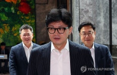 5선 이상 의원 오찬 회동 참석하는 한동훈 대표