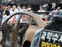 인천 전기차 화재 아파트, 한달 전 스프링클러 불량 확인