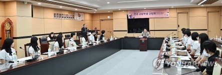 원강수 원주시장, 원주금융회계고교 학생과의 간담회