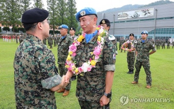 곽종근 특전사령관, 파병 부대장 격려
