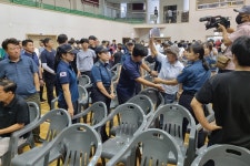 욕설·몸싸움에 청양지역 지천댐 설명회 무산(종합)