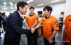 구급대원 만난 서울시장