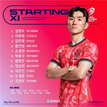 오세훈·황희찬 오만전 선발…손흥민과 삼각편대 구성