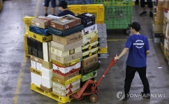 명절 맞이해 분주하게 돌아가는 우편물류센터