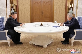 김정은, 방북 쇼이구 만나 
